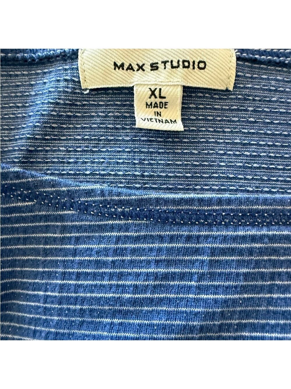 Max Studio Navy Blue Blouse Women's - Picture 4 of 4